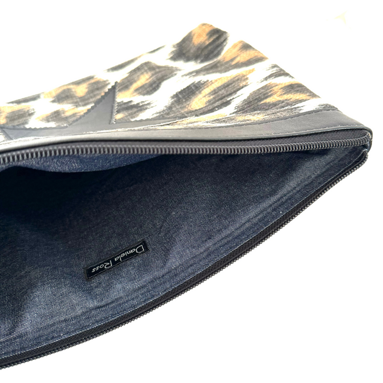 Animal Print Black Star Clutch -SALE