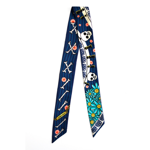 Dia de los Muertos Skinny Scarf