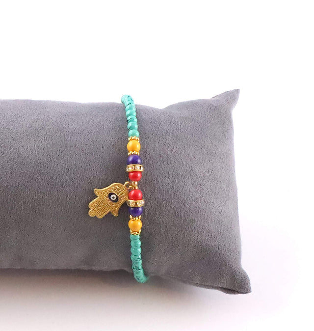 Turquoise Hamsa Bracelet