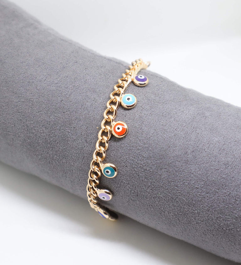 Evil Eye Multi Chain Bracelet-SALE