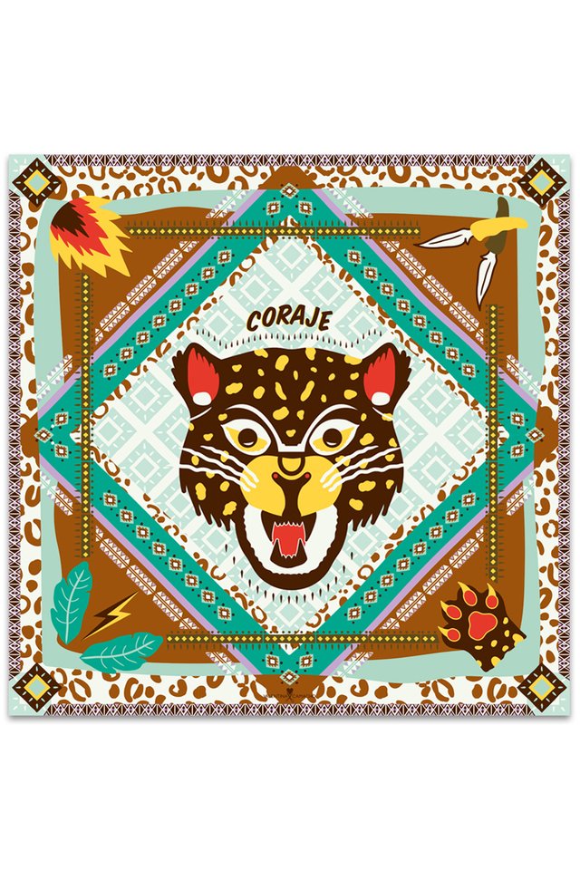 Courage Tiger Big Scarf