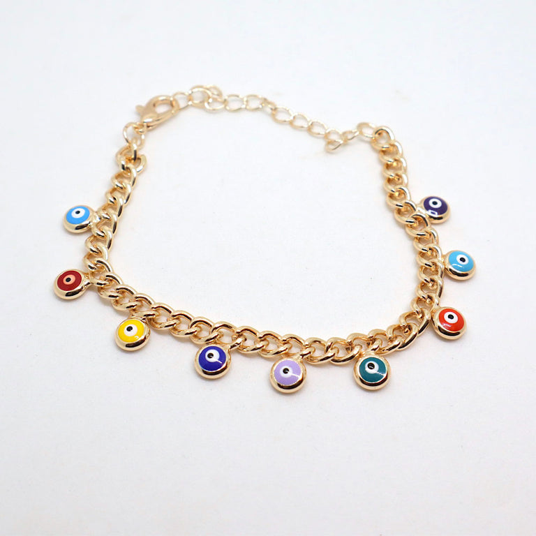 Evil Eye Multi Chain Bracelet-SALE