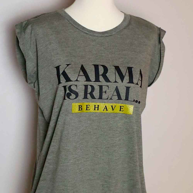 T Shirt Relax Fit Karma Olive green