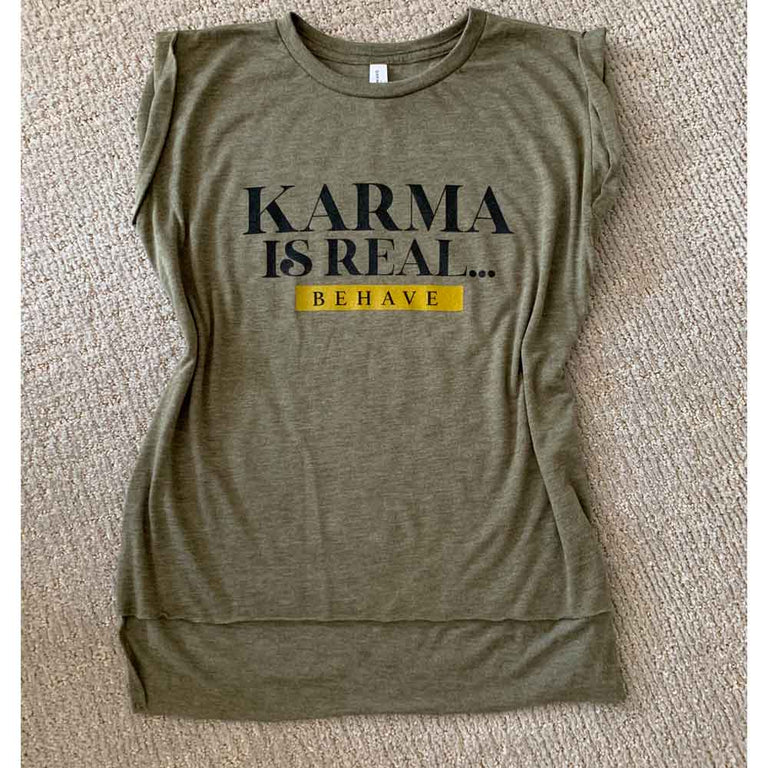 T Shirt Relax Fit Karma Olive green